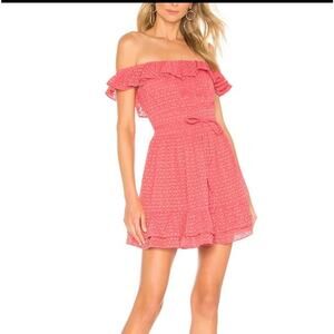 TULAROSA Oliver Dress in Coral SIZE MEDIUM mini